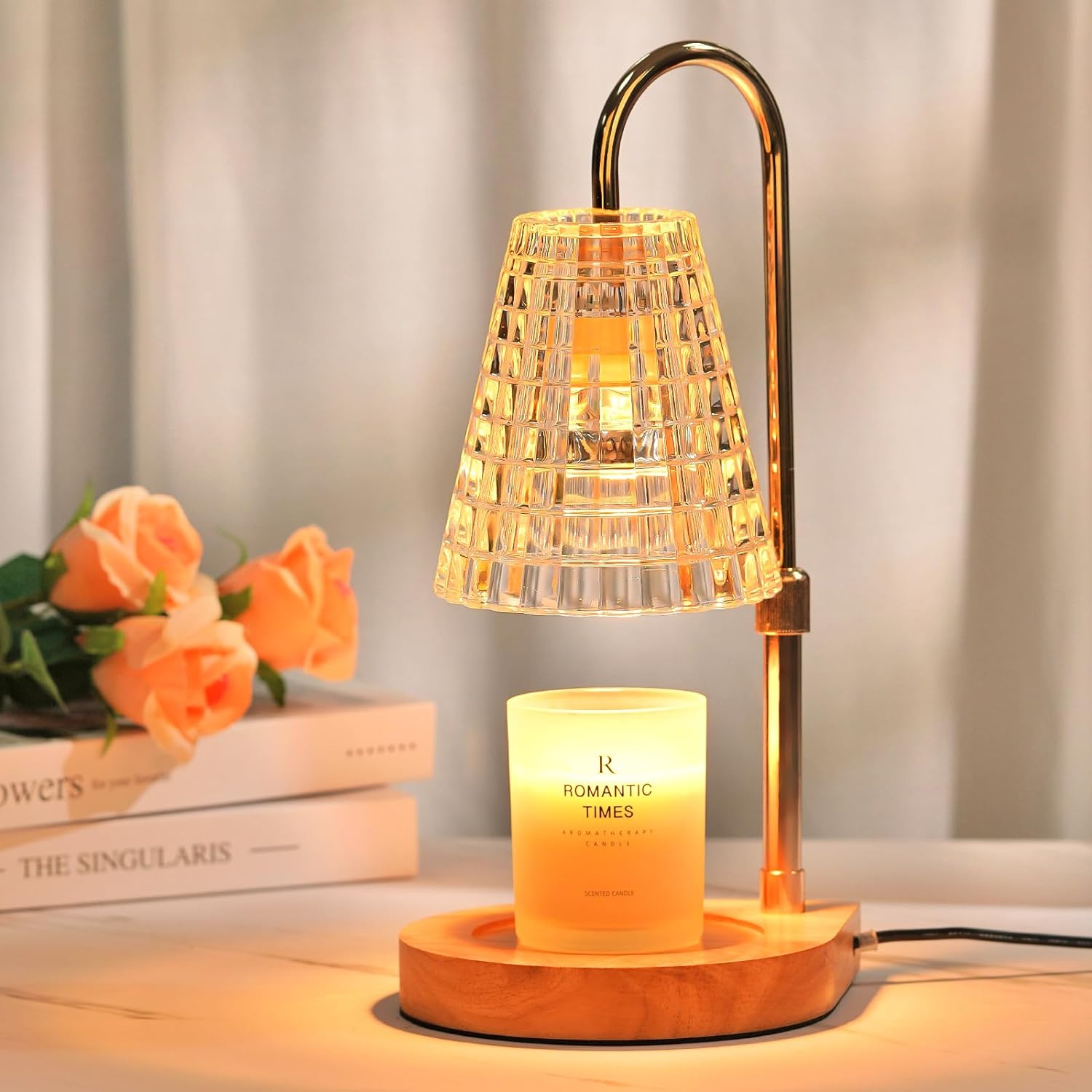 Funistree Dimmable Candle Warmer Lamp With Timer A2 Clear