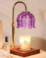 Funistree Purple Candle Warmer Lamp with Timer Dimmable