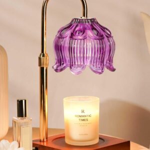 Funistree Purple Candle Warmer Lamp with Timer Dimmable