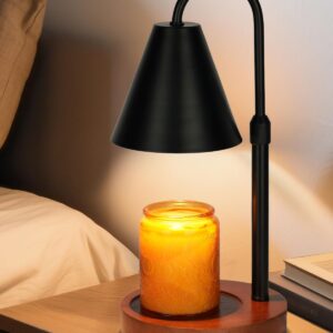 Funistree A4-Black Candle Warmer Lamp With Timer Dimmable