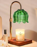 Funistree Green Candle Warmer Lamp with Timer Dimmer