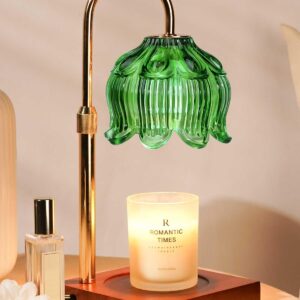 Funistree Green Candle Warmer Lamp with Timer Dimmer
