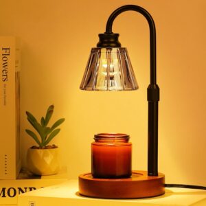Funistree Black Small Candle Warmer Lamp with Timer