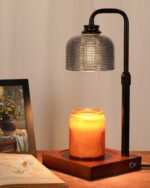Funistree A5-Black Candle Warmer Lamp with Timer Dimmable