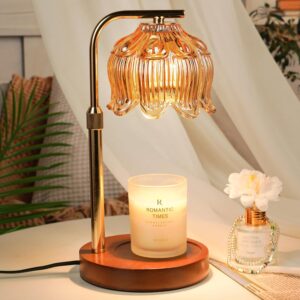 Funistree Adjustable Flower Candle Warmer Lamp with Timer