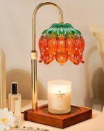 Strawberry Candle Warmer Lamp with Timer Dimmer, Adjustable Height Gifts for Women Mom Birthday Christmas House Warming Gifts New Home Bedroom Decor, Cute Candle Warmer Light for Jar Candles