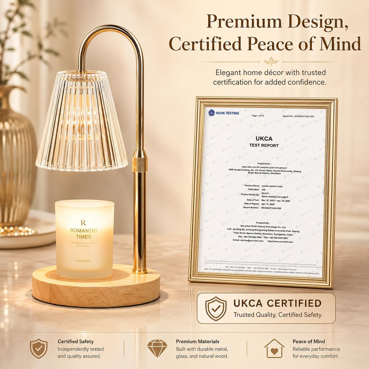 Funistree Candle Warmer Lamp with Timer & Dimmer, Height Adjustable Candle Warmer with 2 Bulbs, Birthday Gifts for Women Mum, New Home Gifts, Dimmable Candle Heater Lamp for Yankee Candles - Image 7